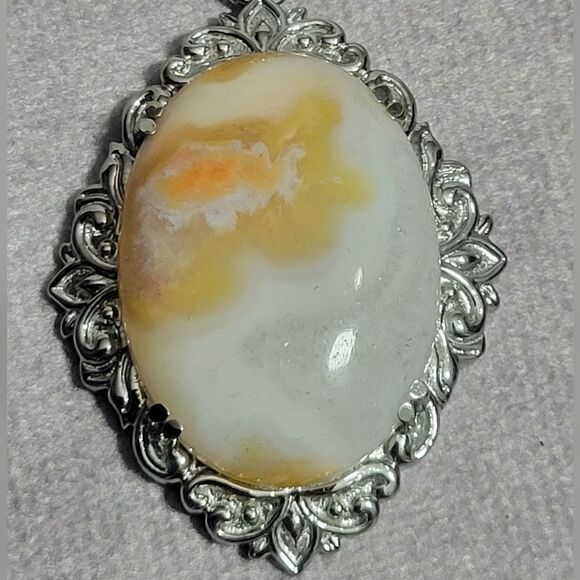Crazy Lace Agate Pendant Necklace - Picture 10 of 14